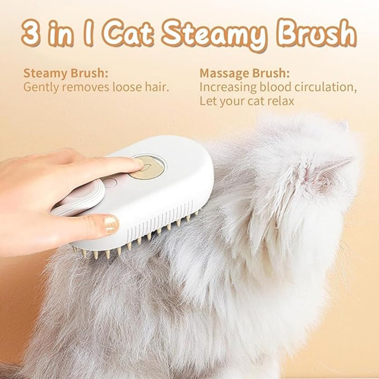 Pet steam brush