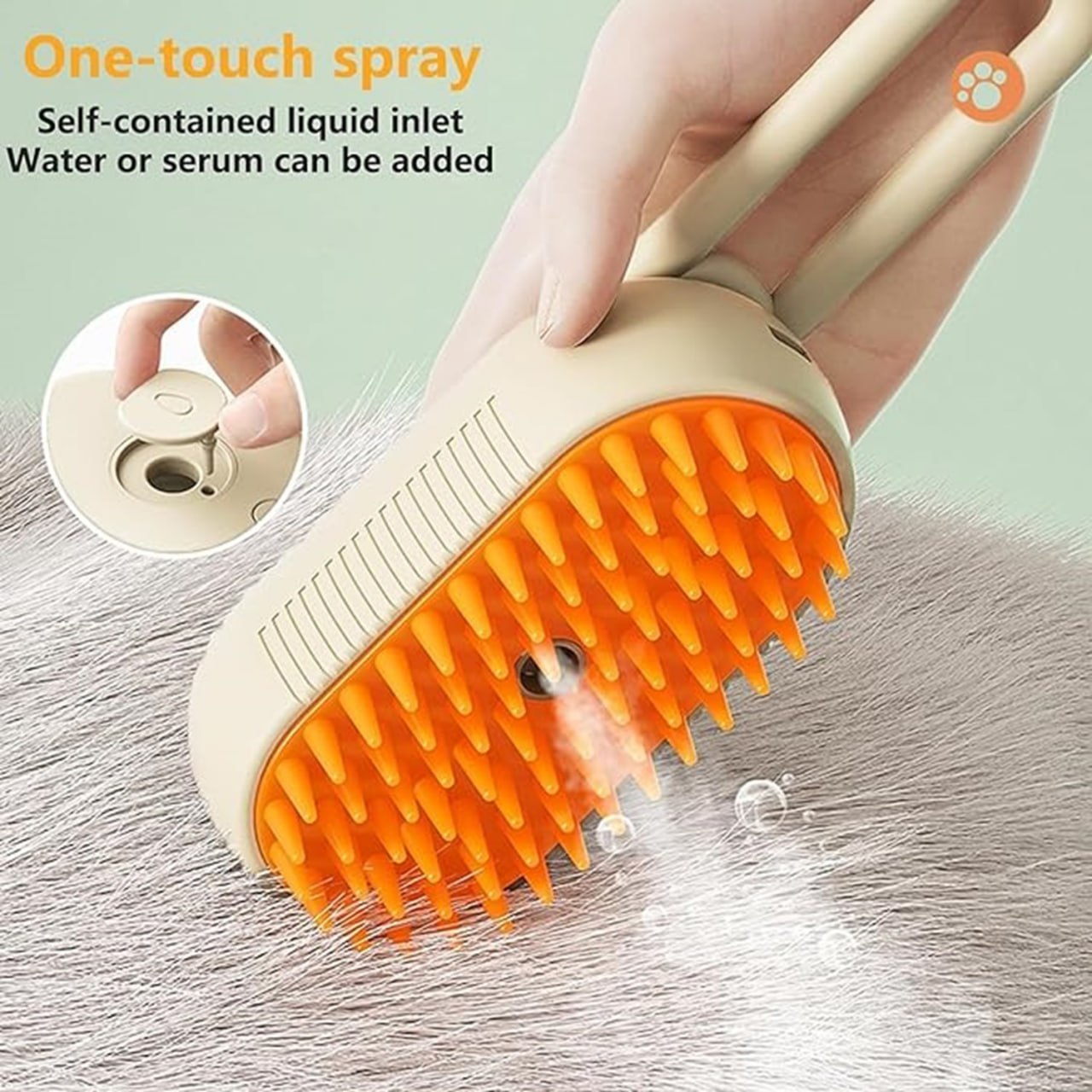 Pet steam brush