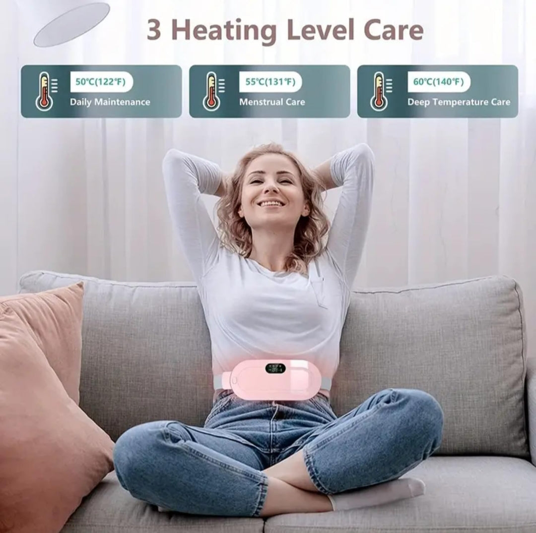Period Cramp Relief Massager With Heating Pad For Back Pain|Cramp free- Period Cramp Relief Heater & Massager