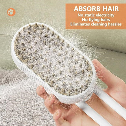 Pet steam brush